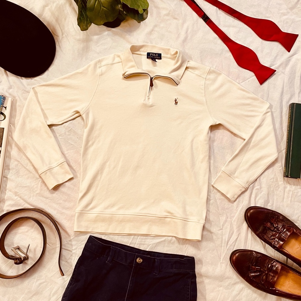 Polo by Ralph Lauren Boys Large White Pullover